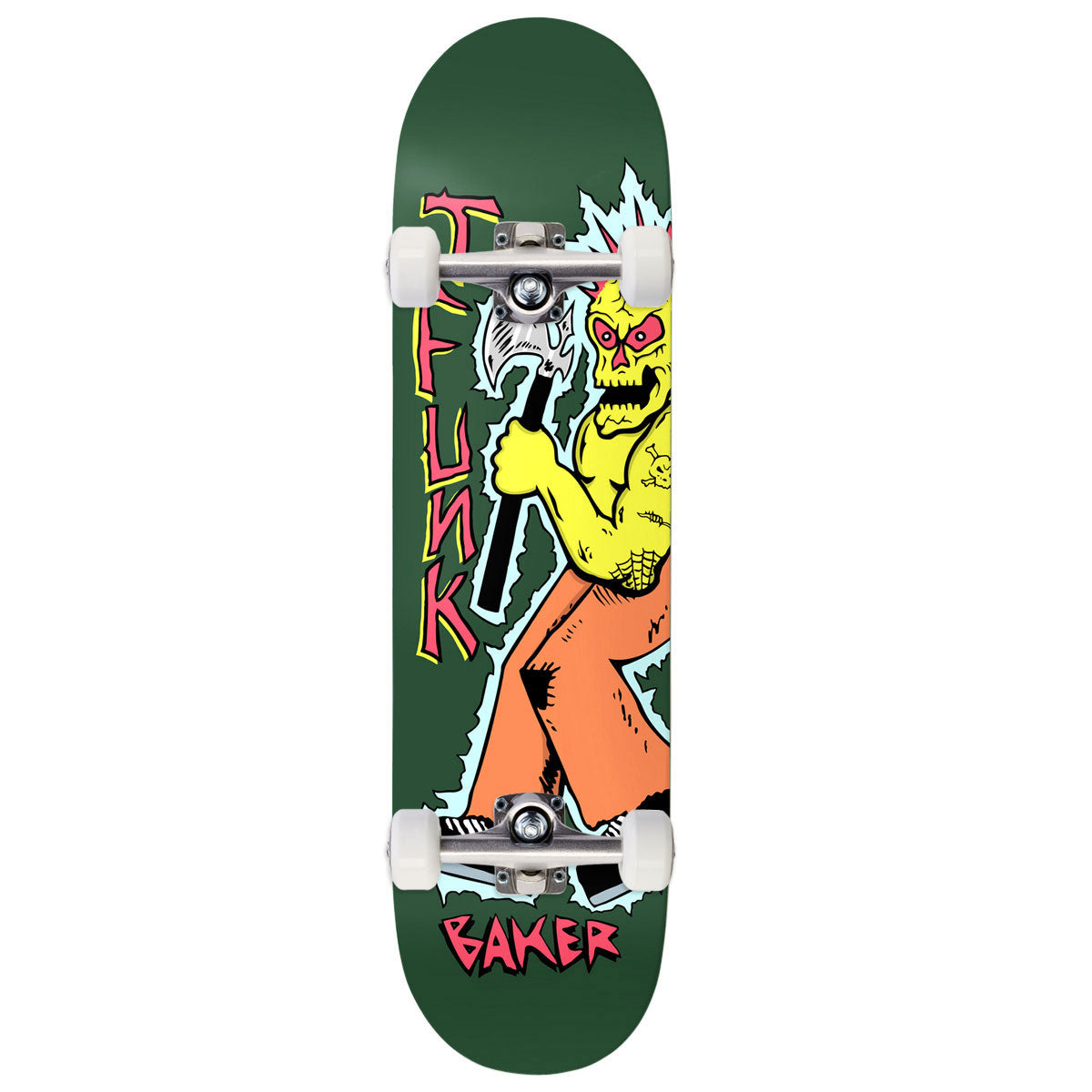 Baker Tristan T-Funk Funkhouser Axe Man Skateboard Complete - 8.388