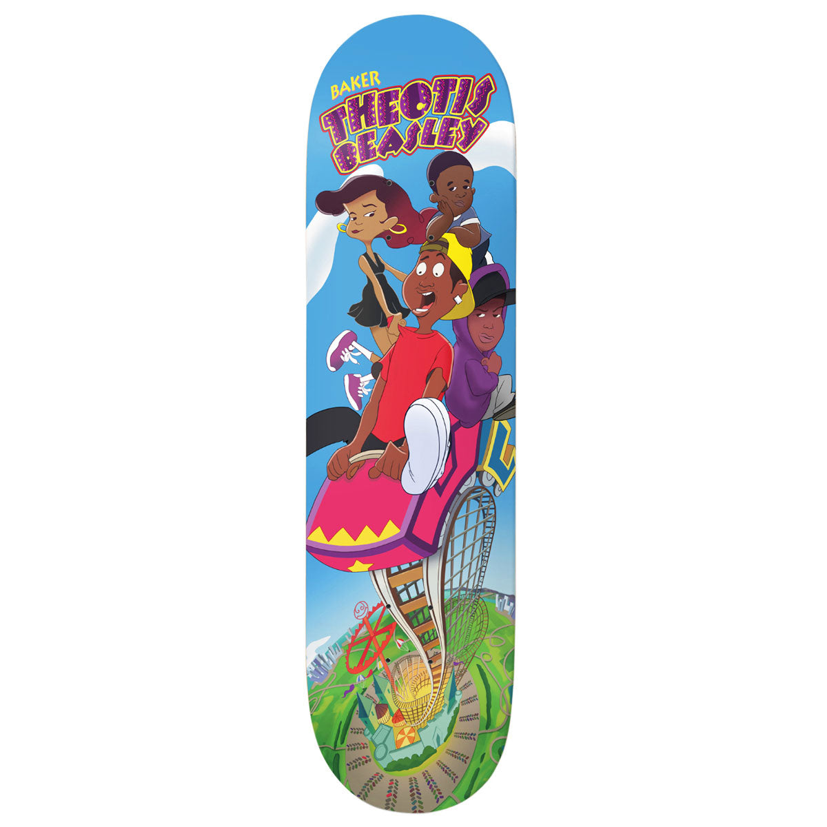 Baker Theotis Beasley Roller Coaster Skateboard Deck - 8.25