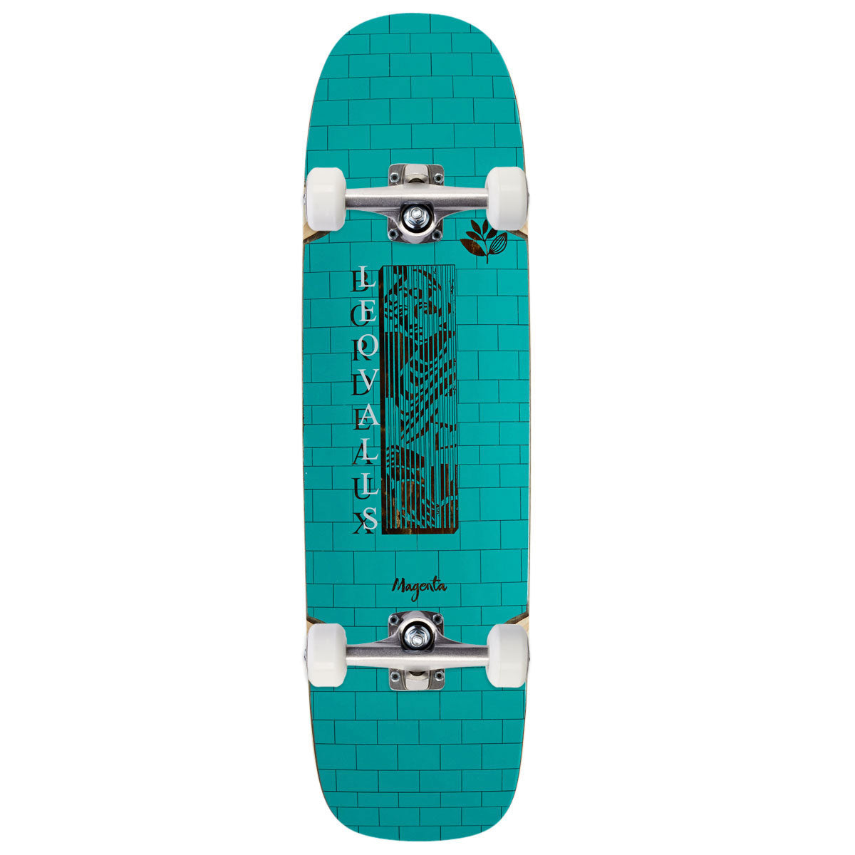 Magenta Leo Valls Home Series Square Shape Skateboard Complete - 8.50