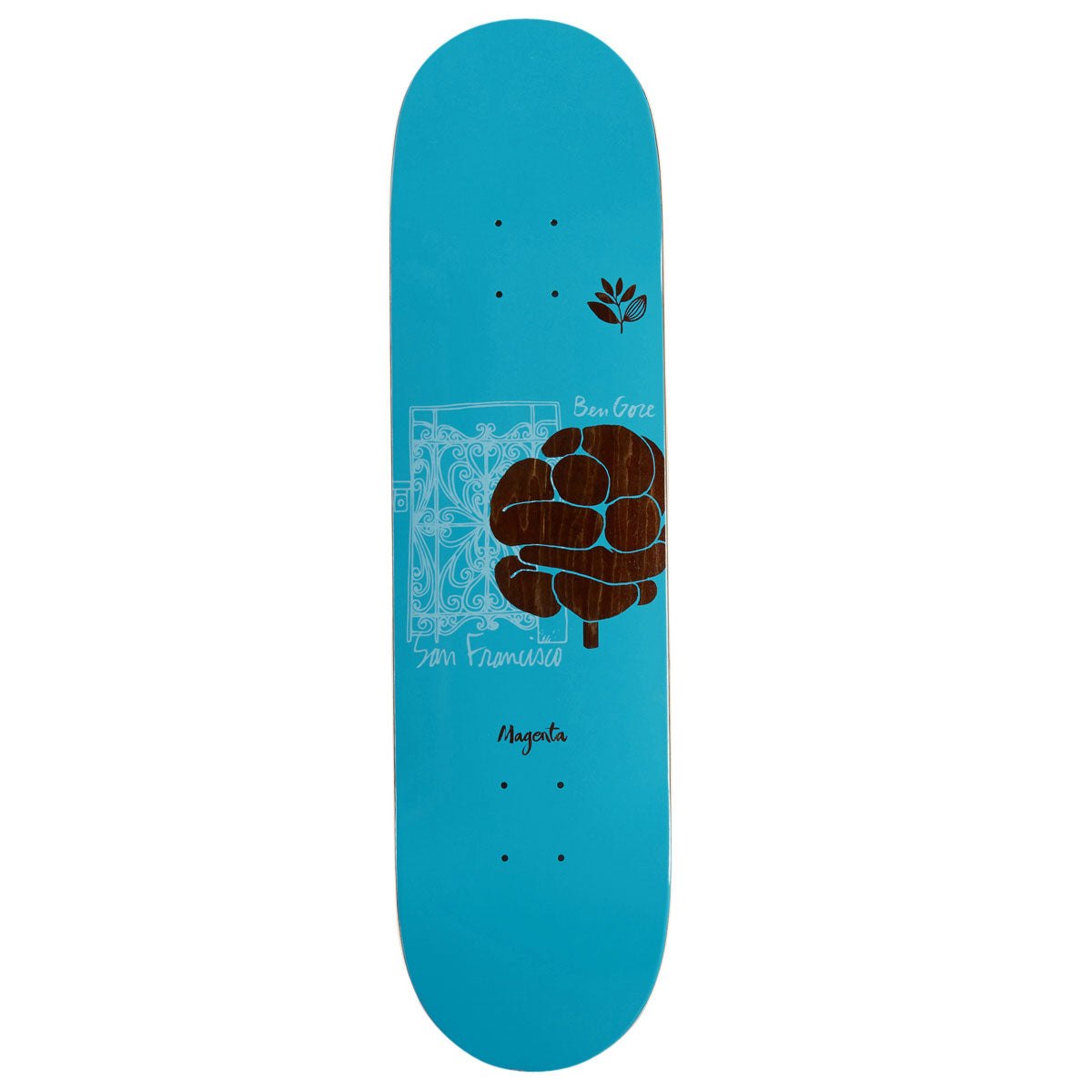 Magenta Ben Gore Home Series Skateboard Deck - 8.125