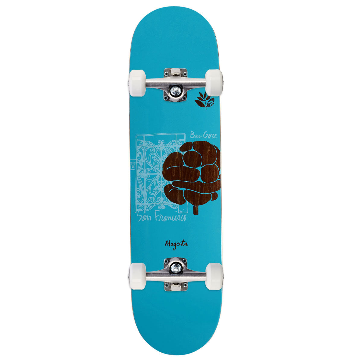 Magenta Ben Gore Home Series Skateboard Complete - 8.125