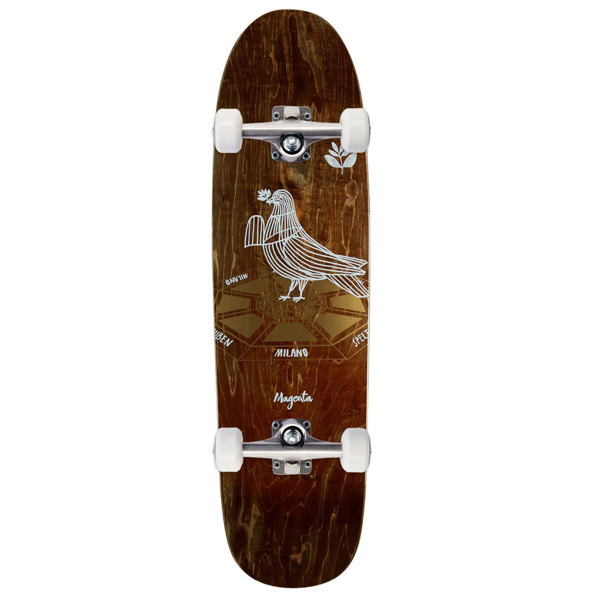 Magenta Ruben Spelta Home Series 1992 Shape Skateboard Complete - 8.40