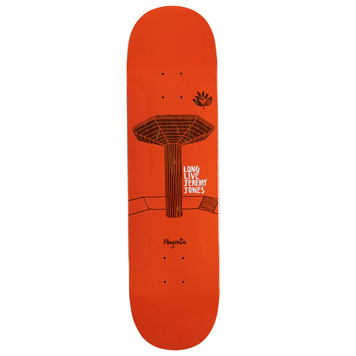 Magenta Jeremy Jones Home Series Skateboard Deck - 8.25