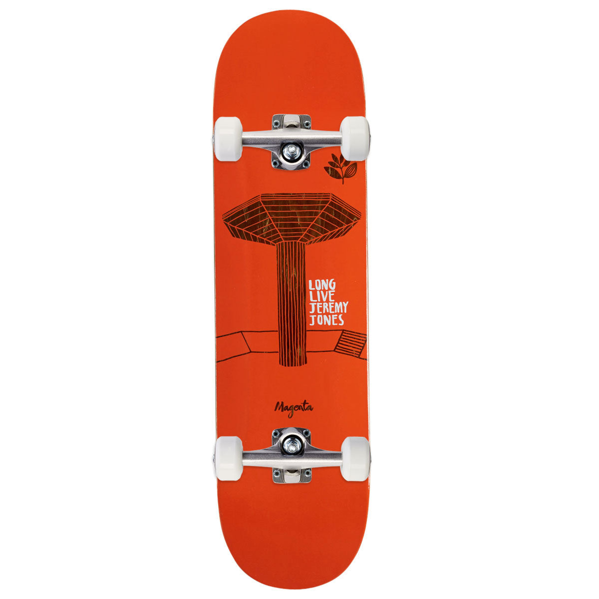 Magenta Jeremy Jones Home Series Skateboard Complete - 8.25