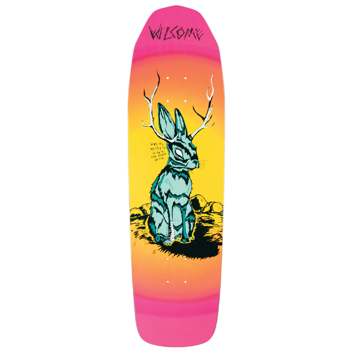 Welcome Jackalope On Basilisk Skateboard Deck - Surf Fade - 8.80