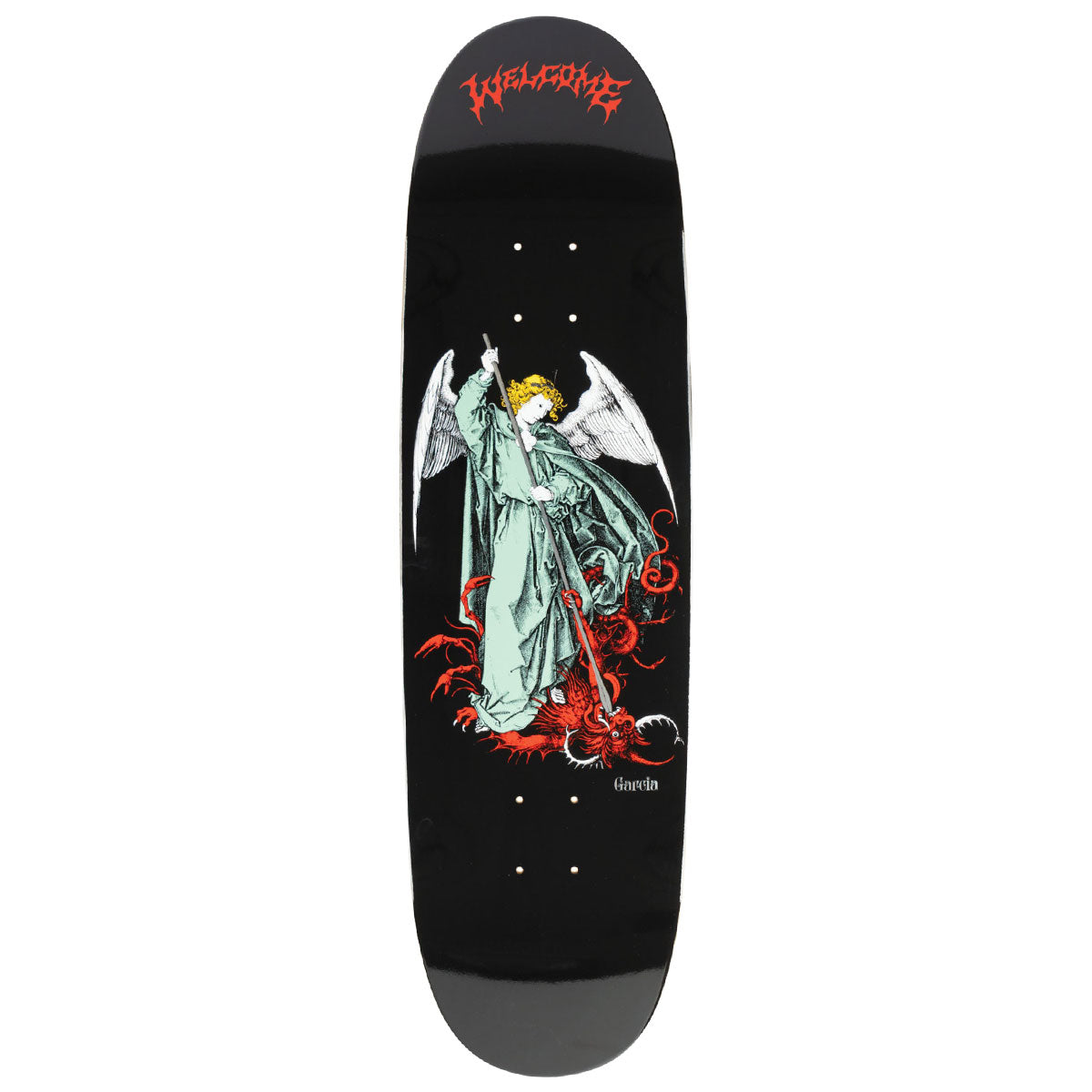 Welcome Spear Nick Garcia On Son Of Boline Skateboard Deck - Black - 8.80