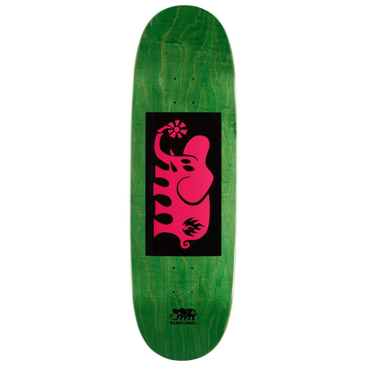 Black Label Elephant Block Tugboat Shape Skateboard Deck - Pink - 9.50
