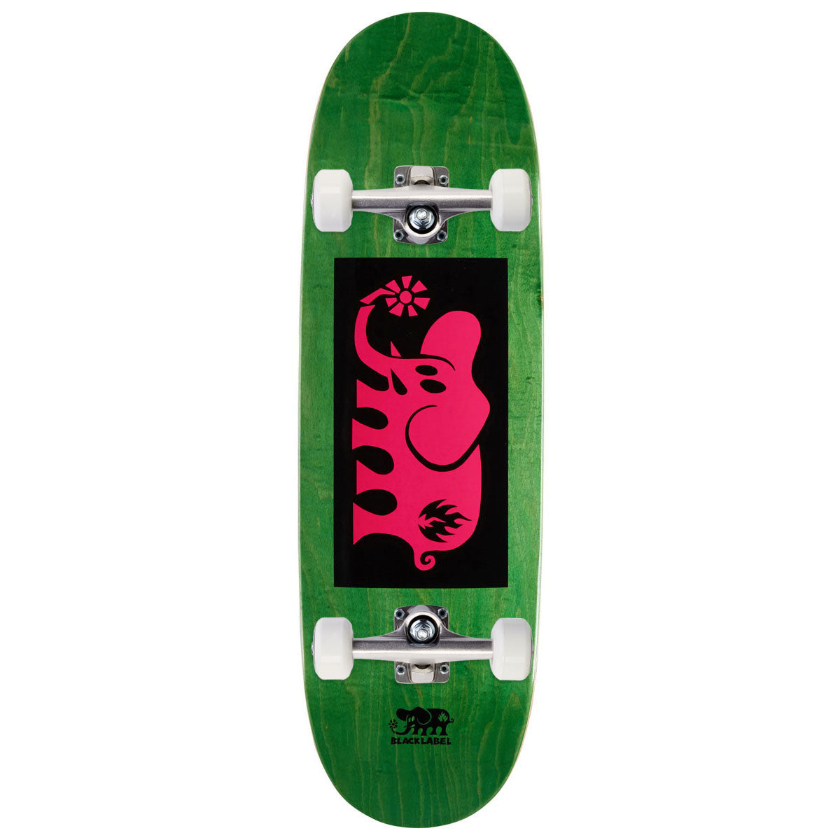 Black Label Elephant Block Tugboat Shape Skateboard Complete - Pink - 9.50