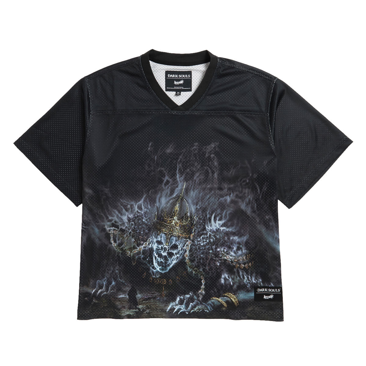 Welcome x Dark Souls Wolnir Football Jersey Shirt - Black image 1
