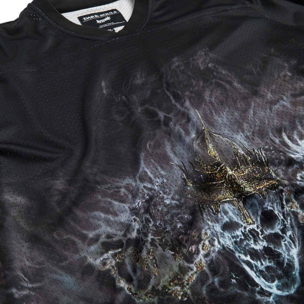 Welcome x Dark Souls Wolnir Football Jersey Shirt - Black image 4