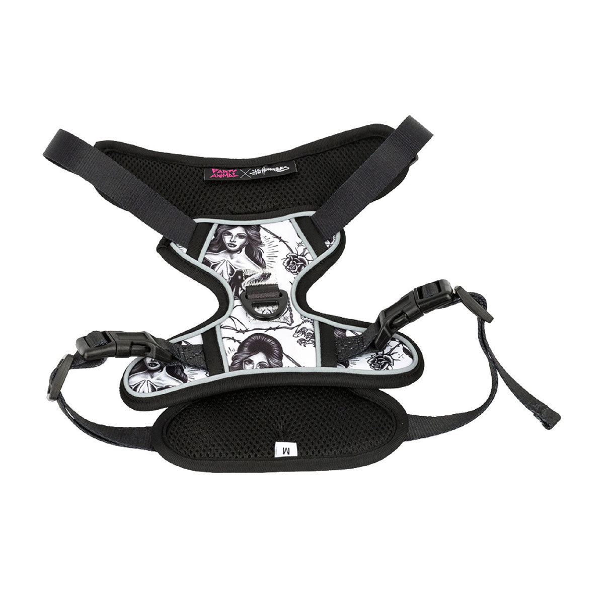 Party Animal x Tim Hendricks Dog Harness - Black/White image 2
