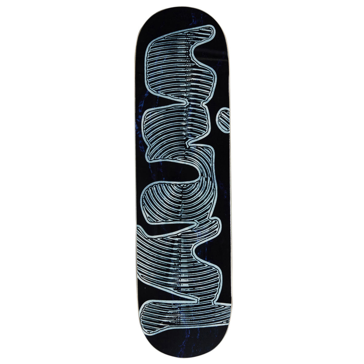 Vinyl Spiral Skateboard Deck - Blue Marble - 8.38