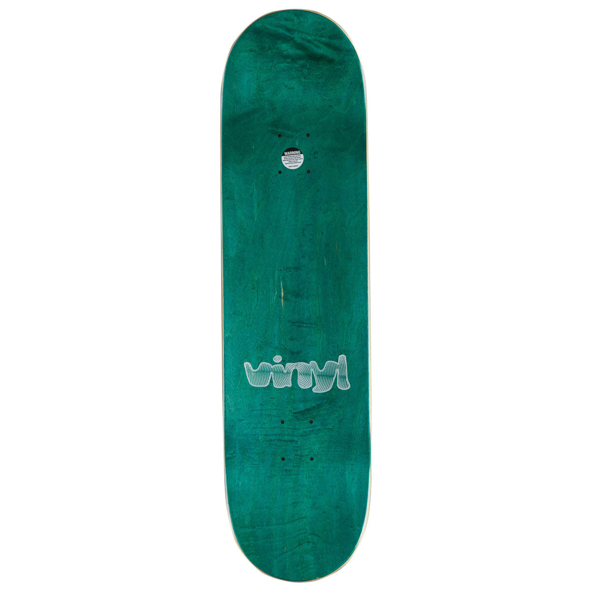 Vinyl Spiral Skateboard Deck - Blue Marble - 8.38
