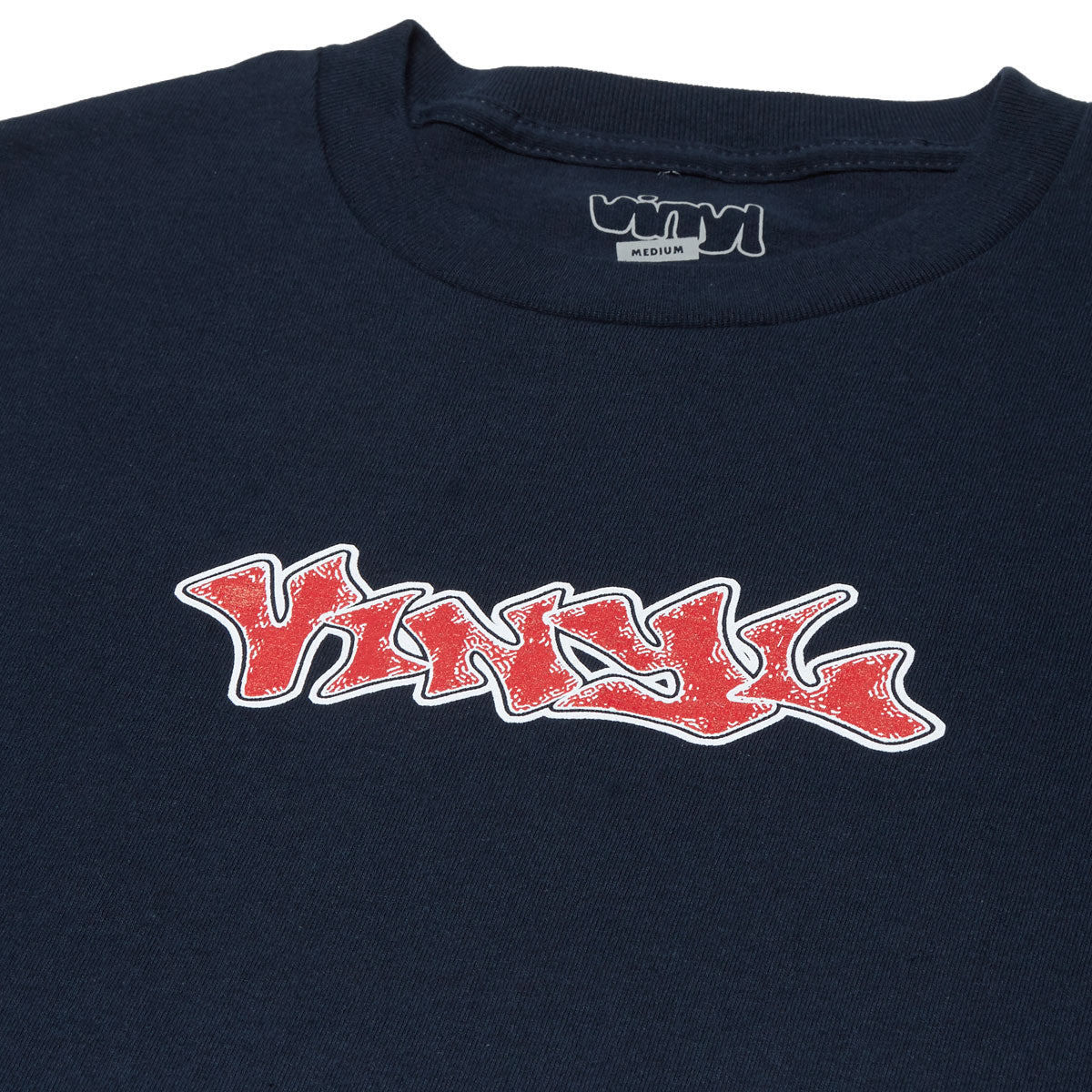 Vinyl Graffiti Logo T-Shirt - Navy image 2