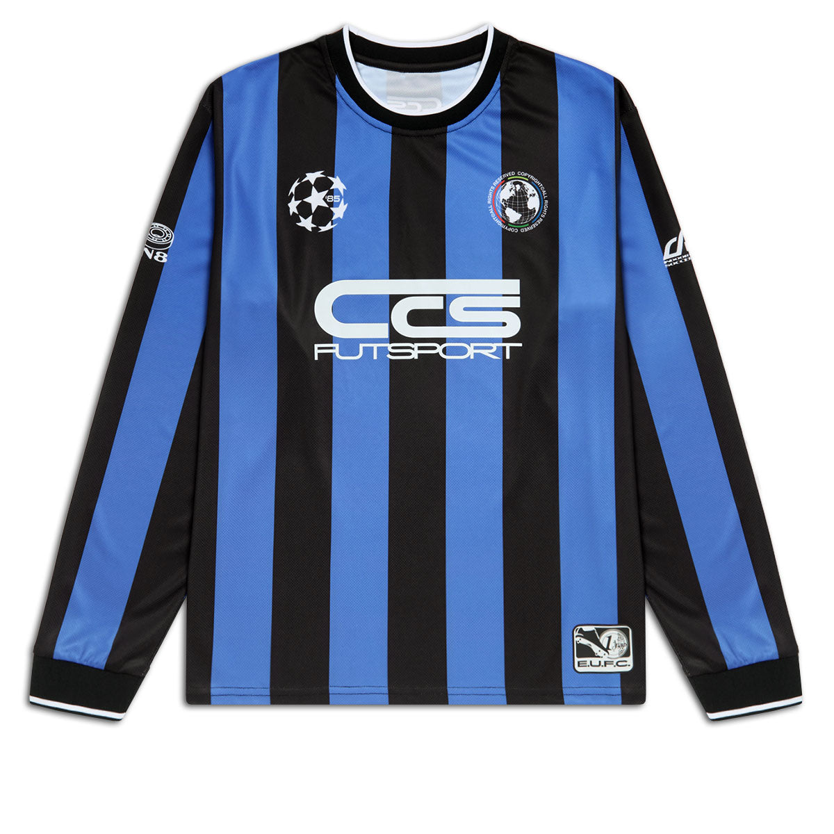 CCS Retro '85 Long Sleeve Soccer Jersey - Blue Stripe image 1