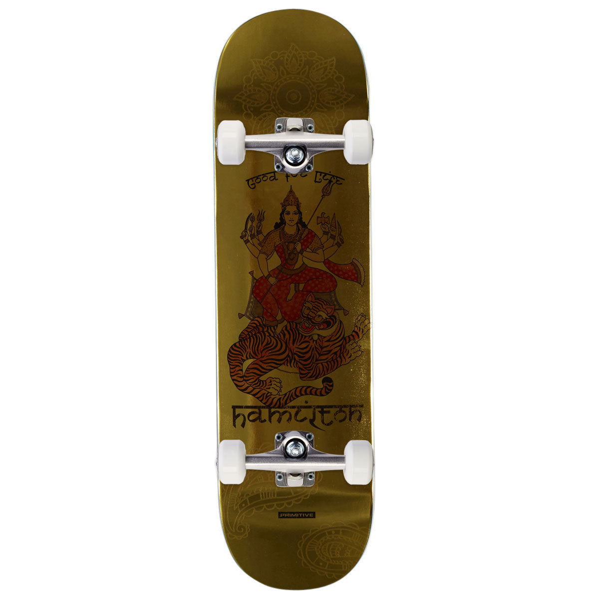 Primitive Hamilton Existence Skateboard Complete - Gold - 8.38