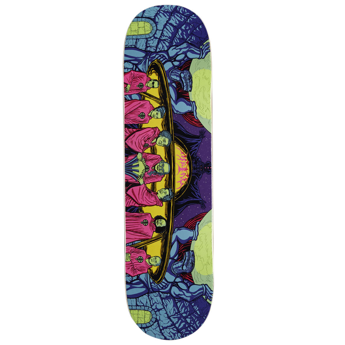 Metal Lizard People Longboy Skateboard Deck - 8.50