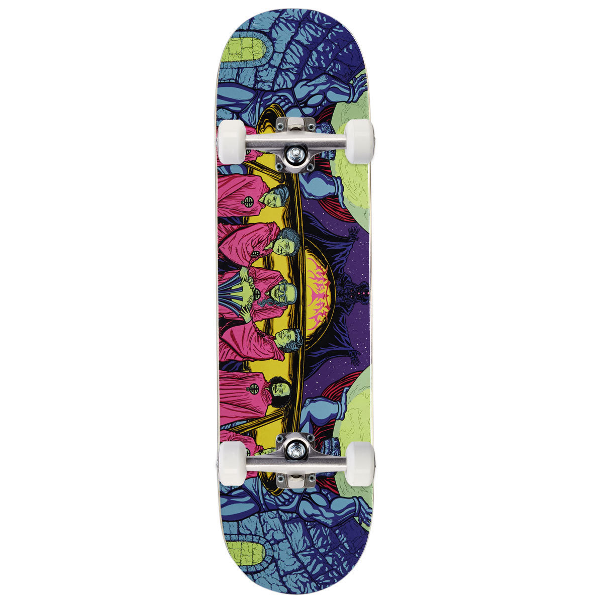 Metal Lizard People Longboy Skateboard Complete - 8.50