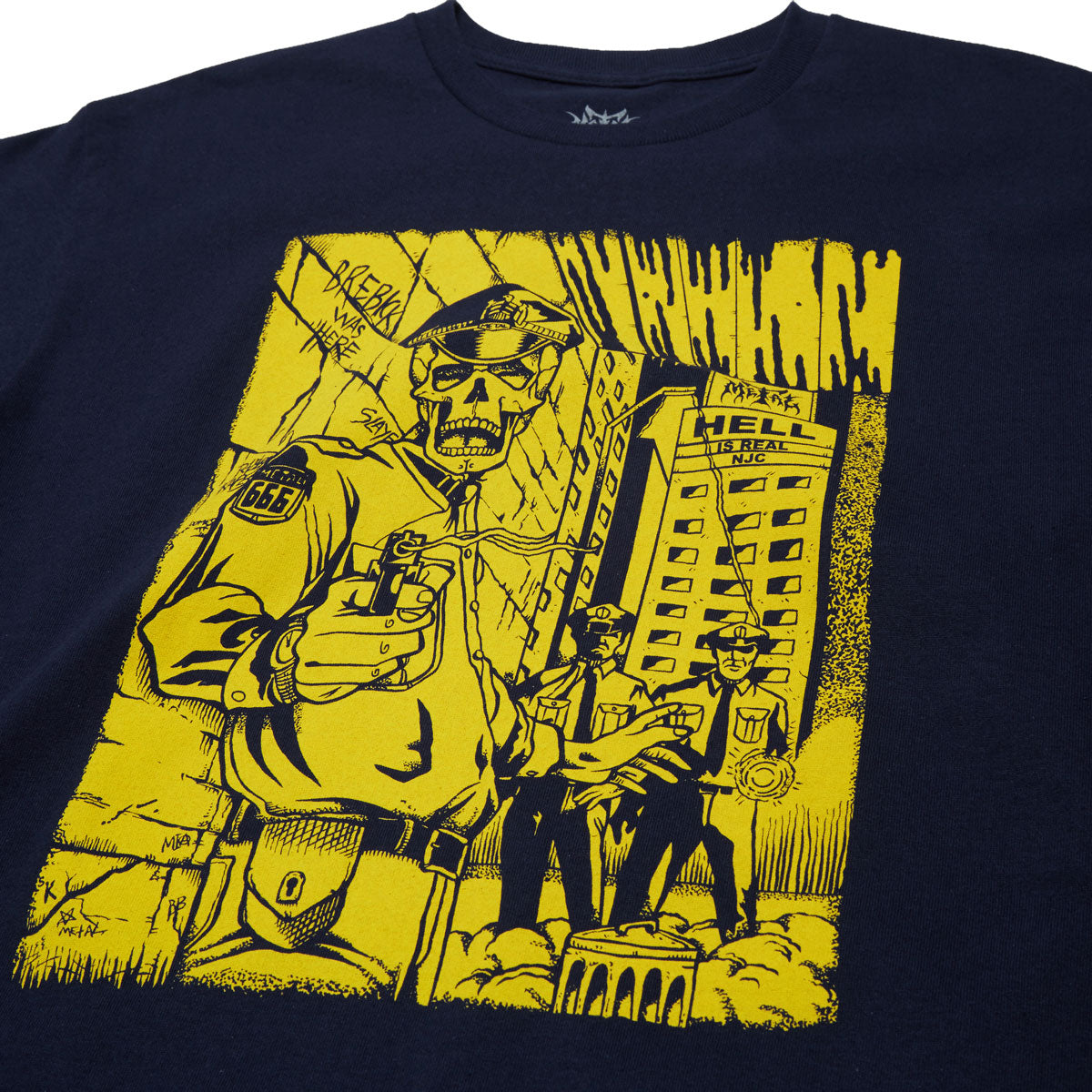 Metal Cop T-Shirt - Navy image 2