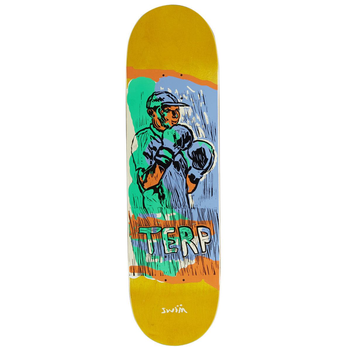 Swim Terp Pool Boxer Skateboard Deck - 8.38