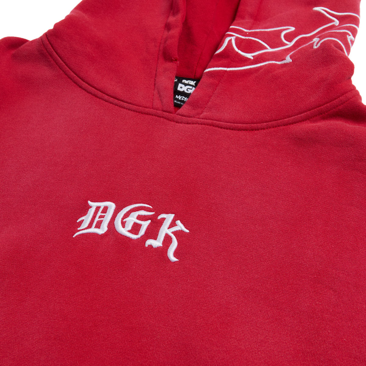 DGK Battalion Hoodie - Sunbleached Red image 3
