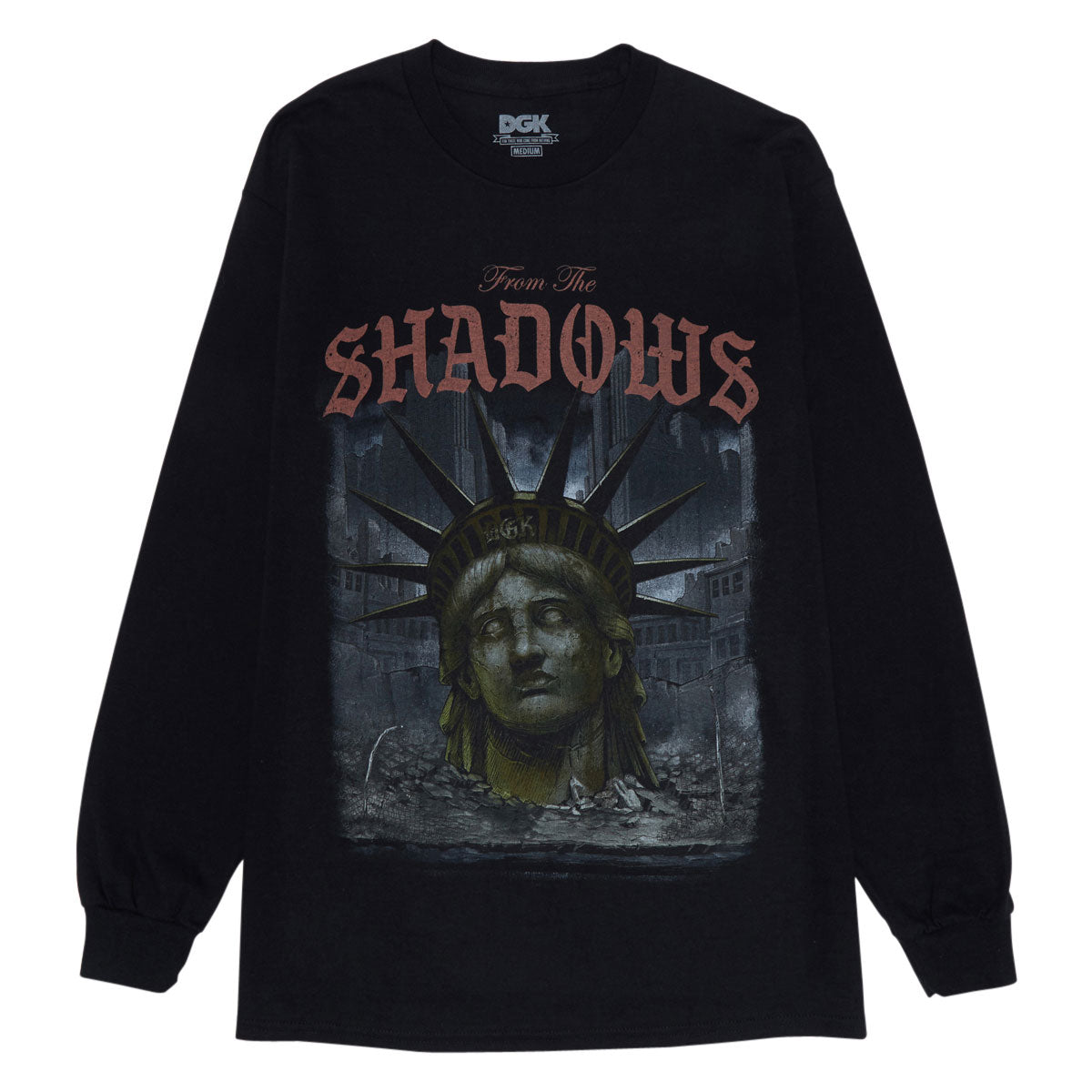 DGK Shadows Long Sleeve T-Shirt - Black image 1
