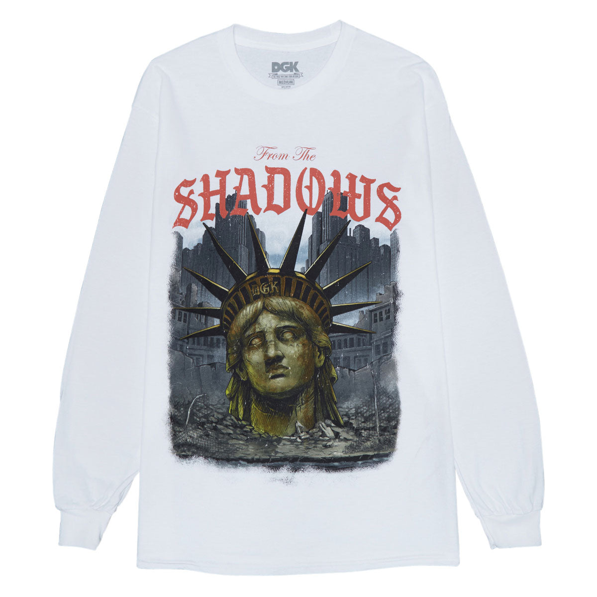 DGK Shadows Long Sleeve T-Shirt - White image 1