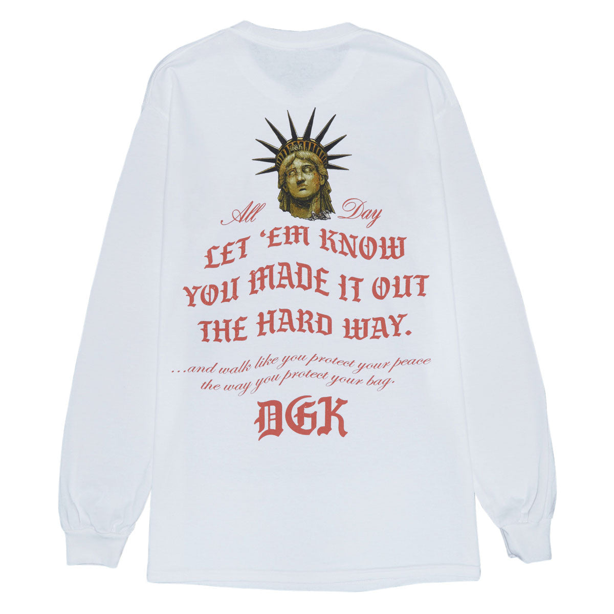DGK Shadows Long Sleeve T-Shirt - White image 2