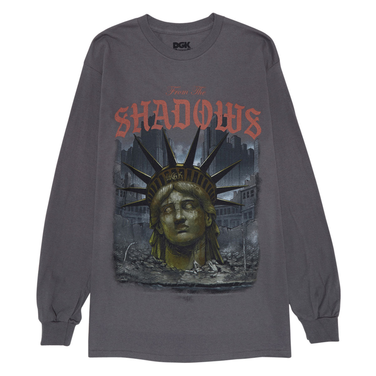 DGK Shadows Long Sleeve T-Shirt - Charcoal image 1