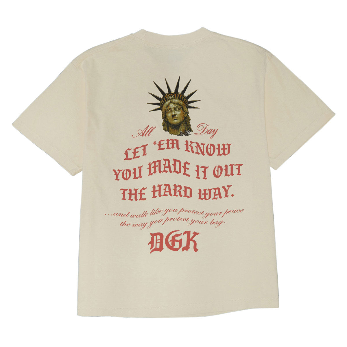 DGK Shadows Boxy Fit T-Shirt - Cream image 2