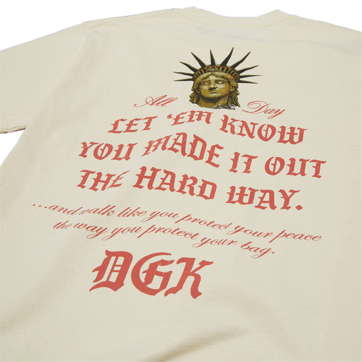 DGK Shadows Boxy Fit T-Shirt - Cream image 3