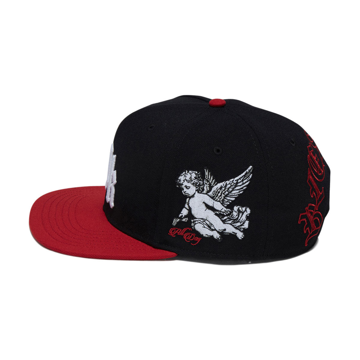 DGK Angelic Snapback Hat - Black/Red image 3
