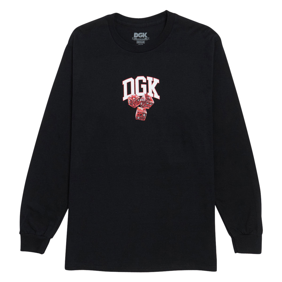 DGK No Traps Long Sleeve T-Shirt - Black image 1