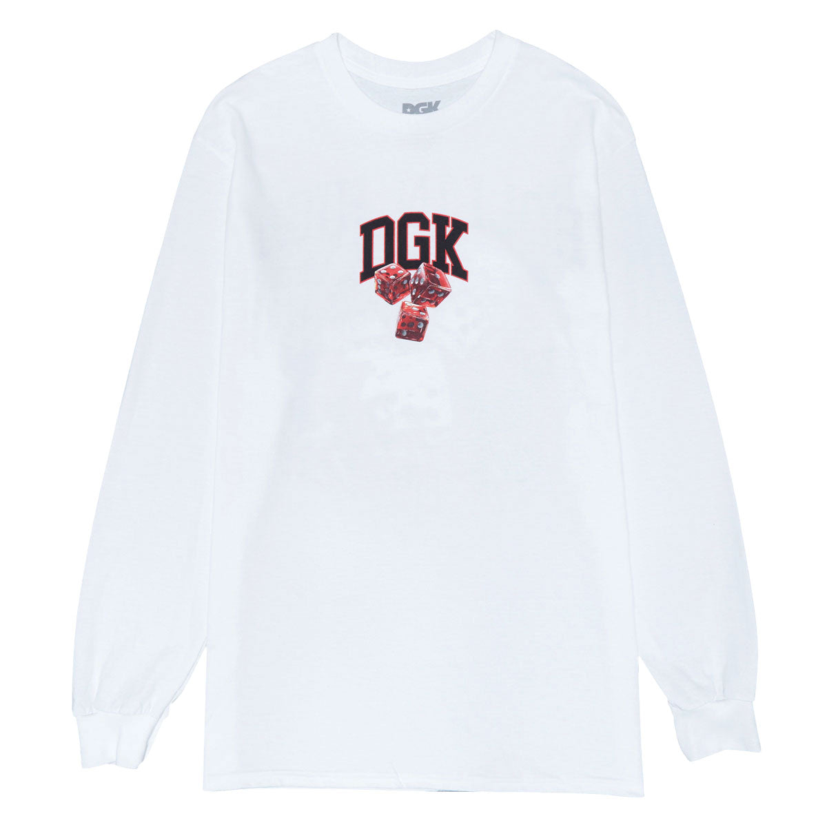 DGK No Traps Long Sleeve T-Shirt - White image 1