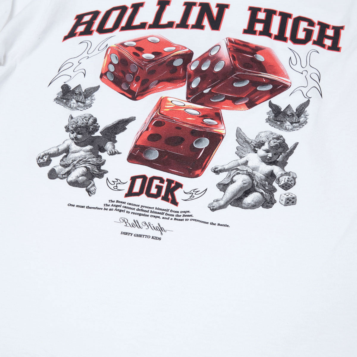 DGK No Traps Long Sleeve T-Shirt - White image 3