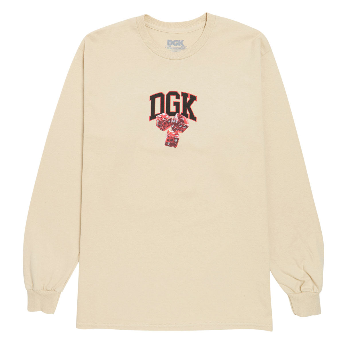 DGK No Traps Long Sleeve T-Shirt - Sand image 1