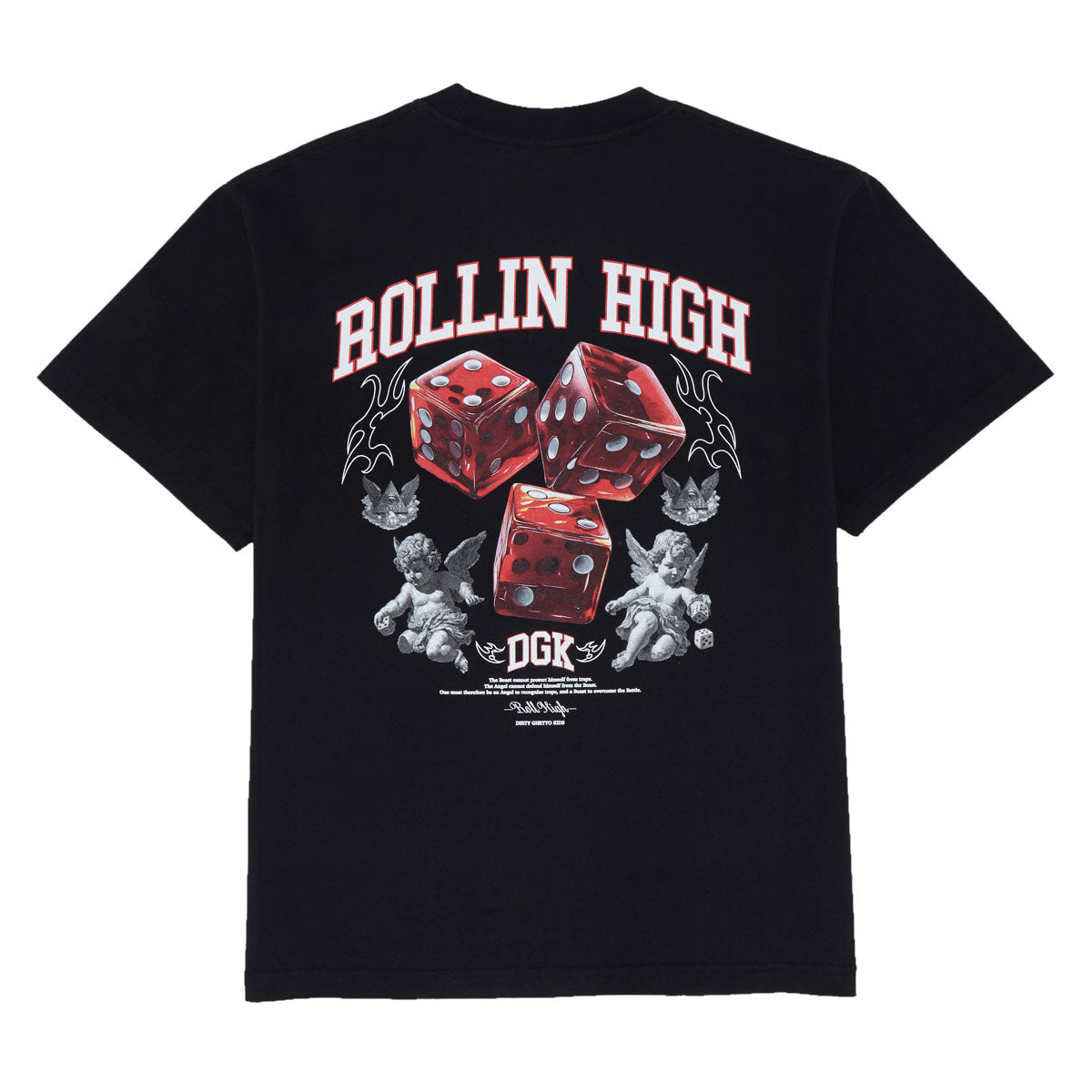 DGK No Traps Boxy Fit T-Shirt - Black image 1