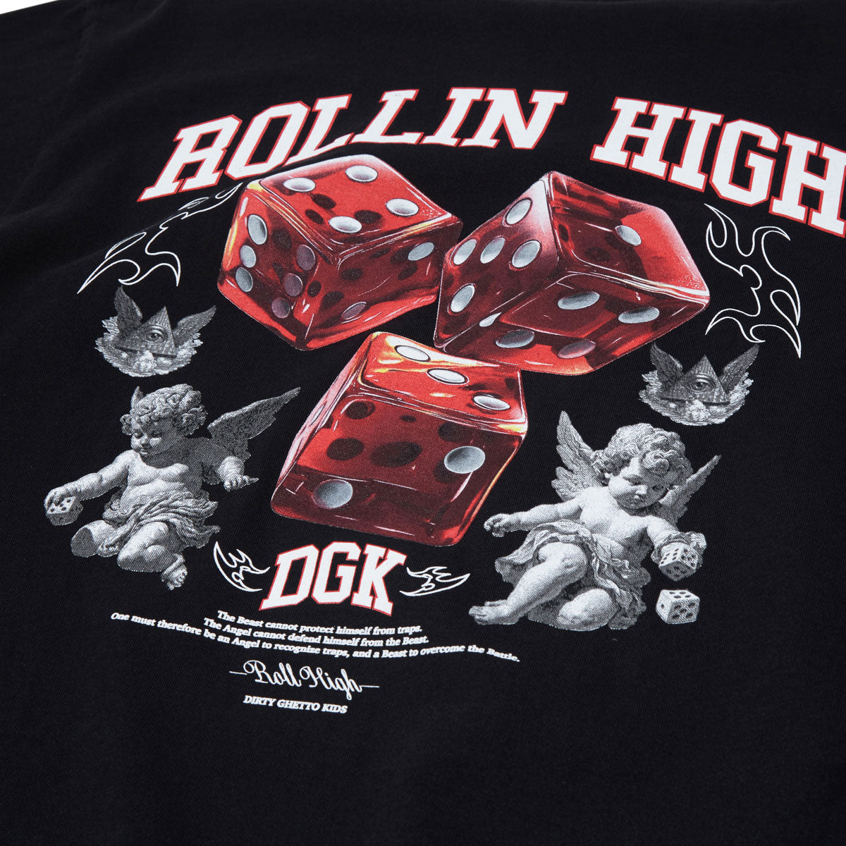 DGK No Traps Boxy Fit T-Shirt - Black image 3