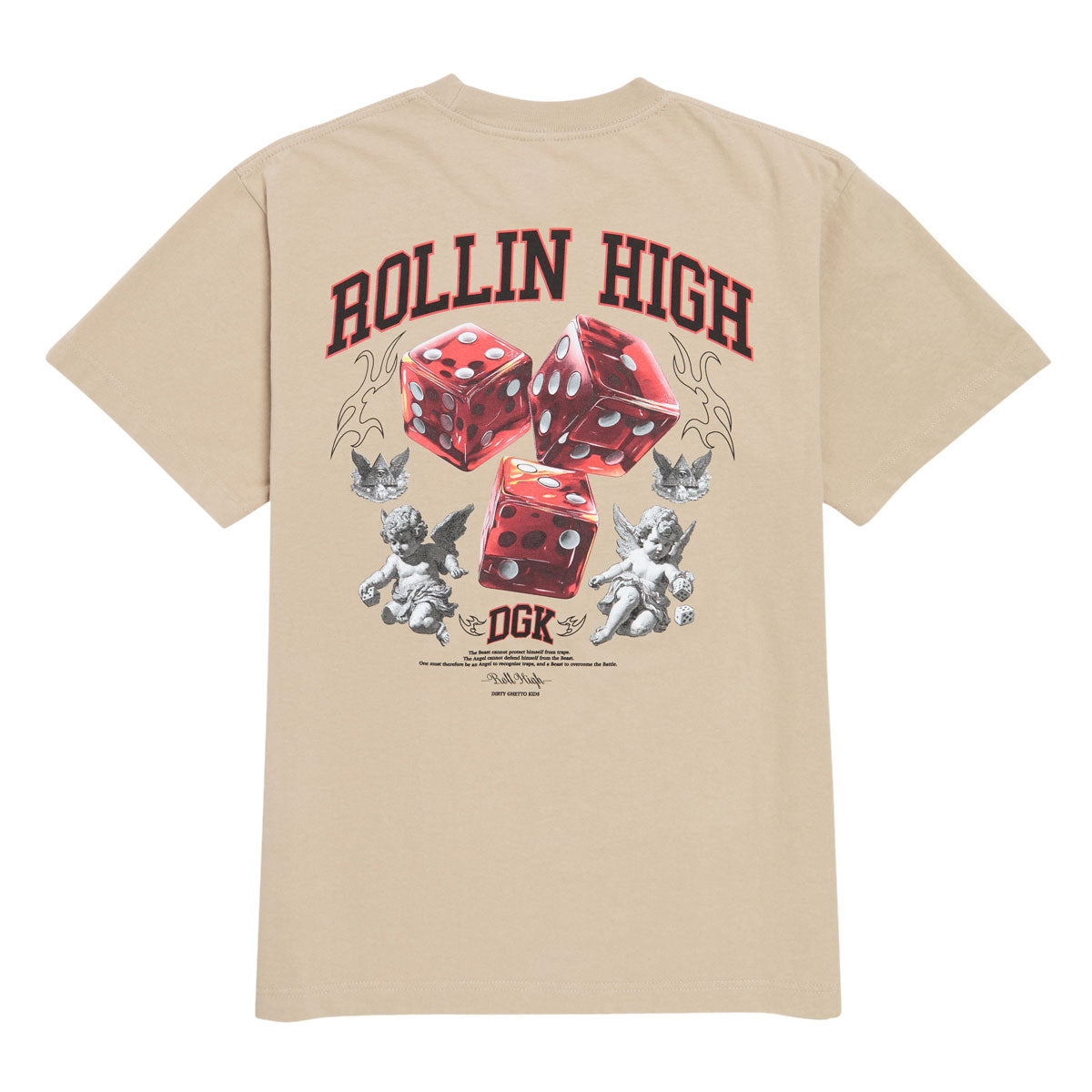 DGK No Traps Boxy Fit T-Shirt - Tan image 2