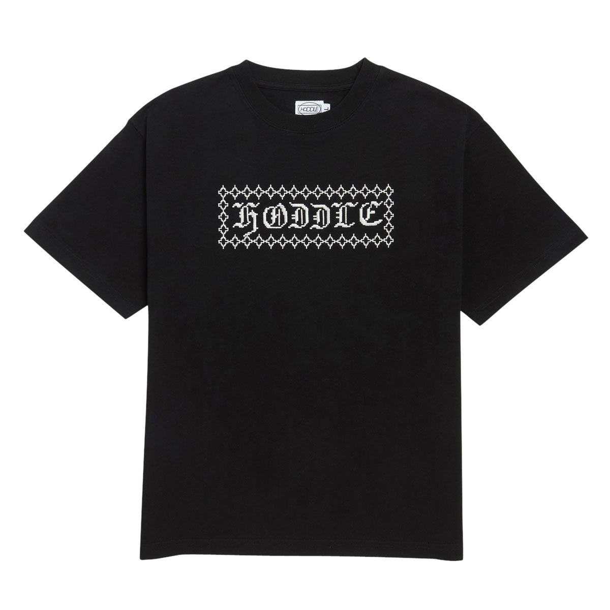 Hoddle Stich Logo T-Shirt - Black image 1