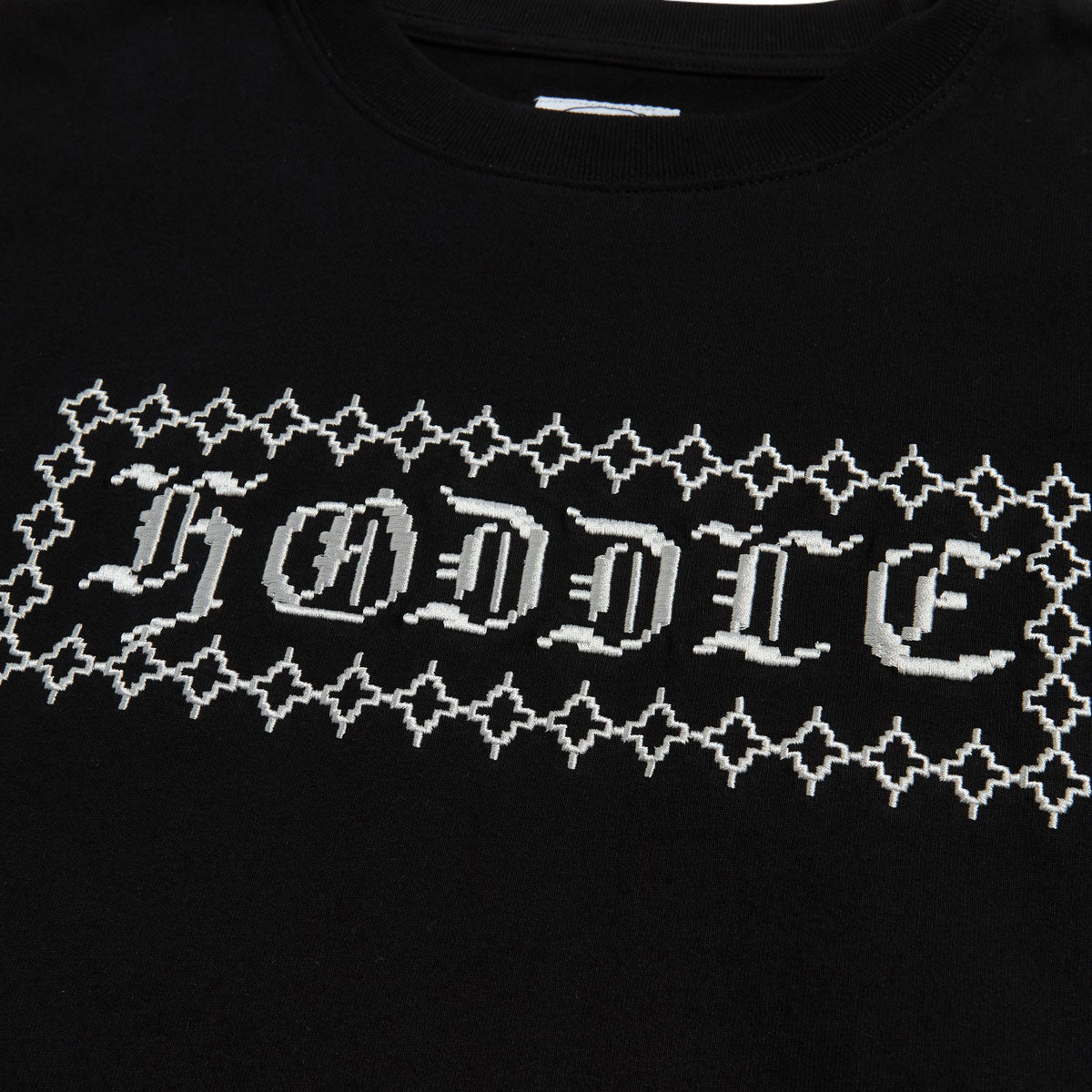 Hoddle Stich Logo T-Shirt - Black image 2