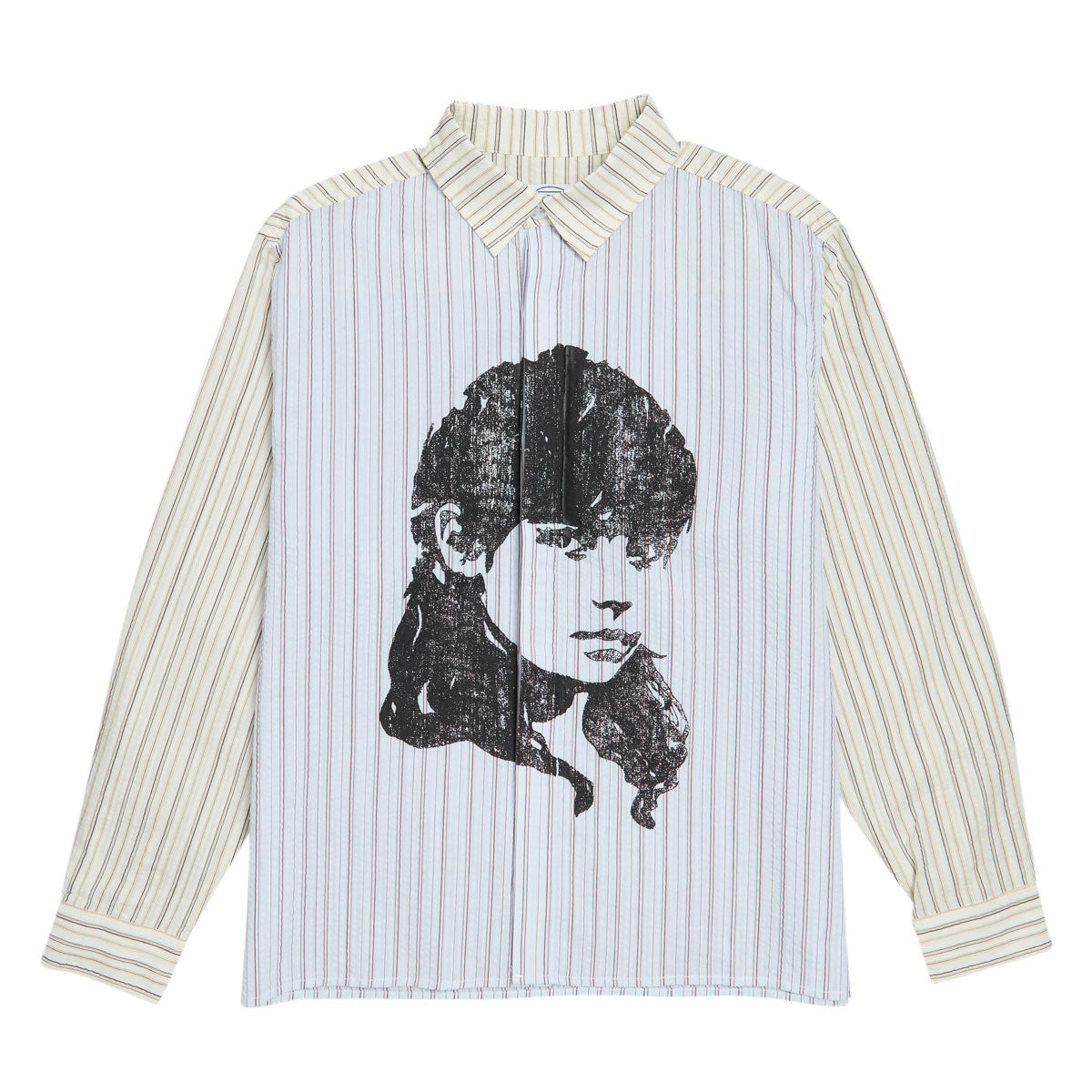 Hoddle Merch Long Sleeve Shirt - Stripe Seersucker image 1