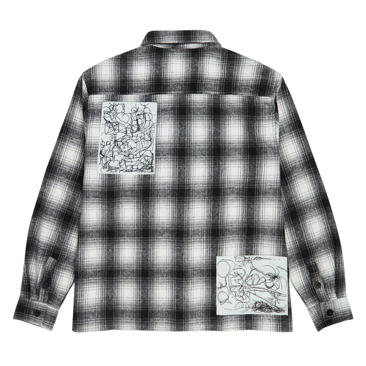 Hoddle Book Long Sleeve Flannel Shirt - Grey Plaid image 2