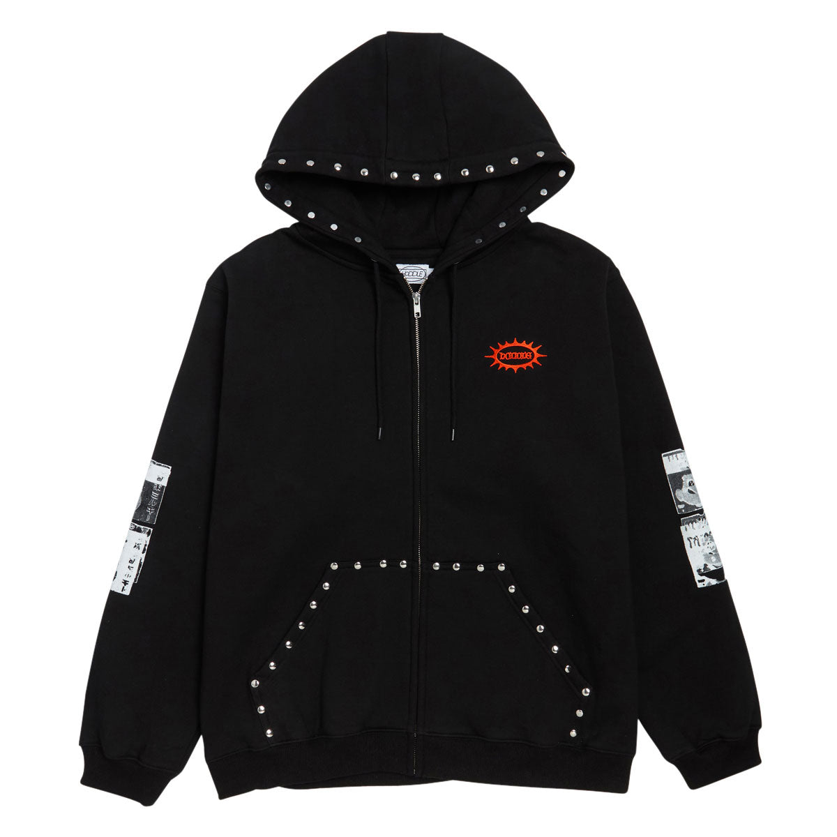 Hoddle Smoker Stud Hoodie - Black image 1