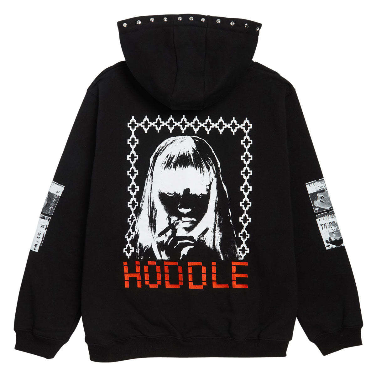 Hoddle Smoker Stud Hoodie - Black image 2
