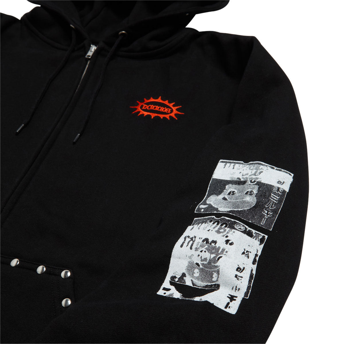 Hoddle Smoker Stud Hoodie - Black image 5