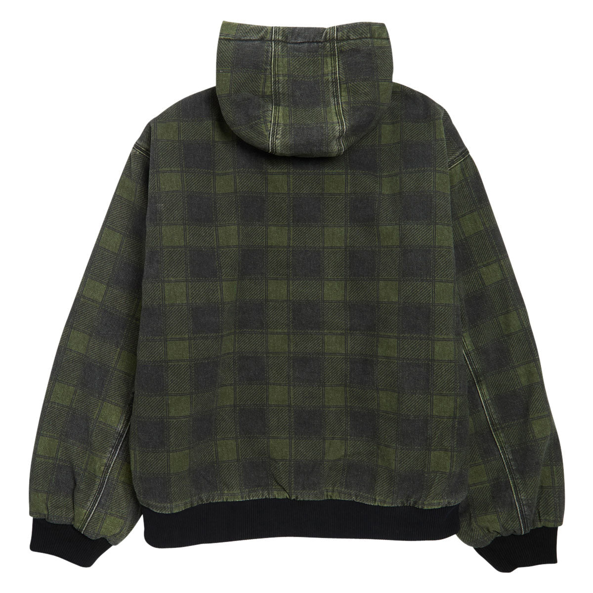 Hoddle Hooded Quilted Denim Jacket - Plaid image 2