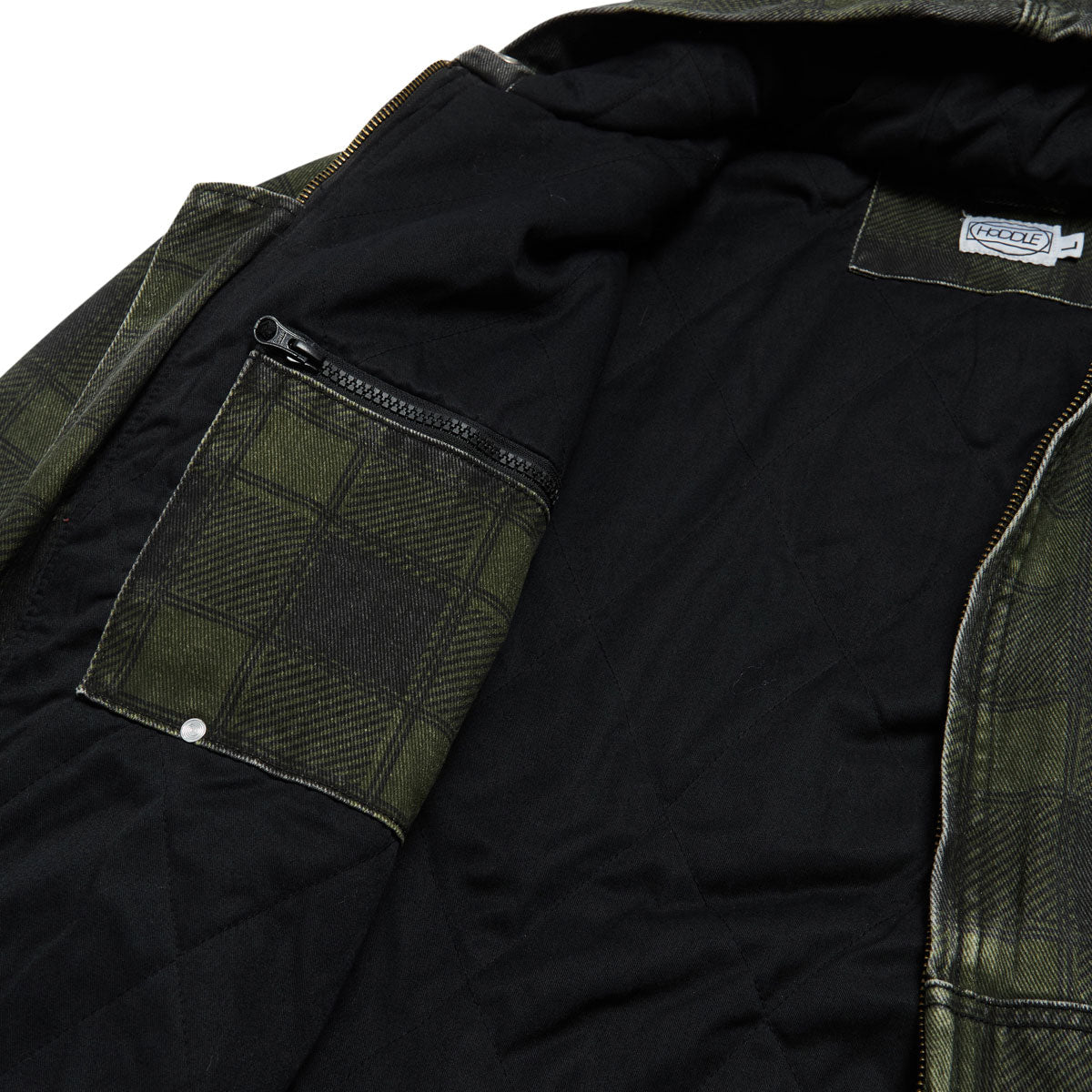 Hoddle Hooded Quilted Denim Jacket - Plaid image 5