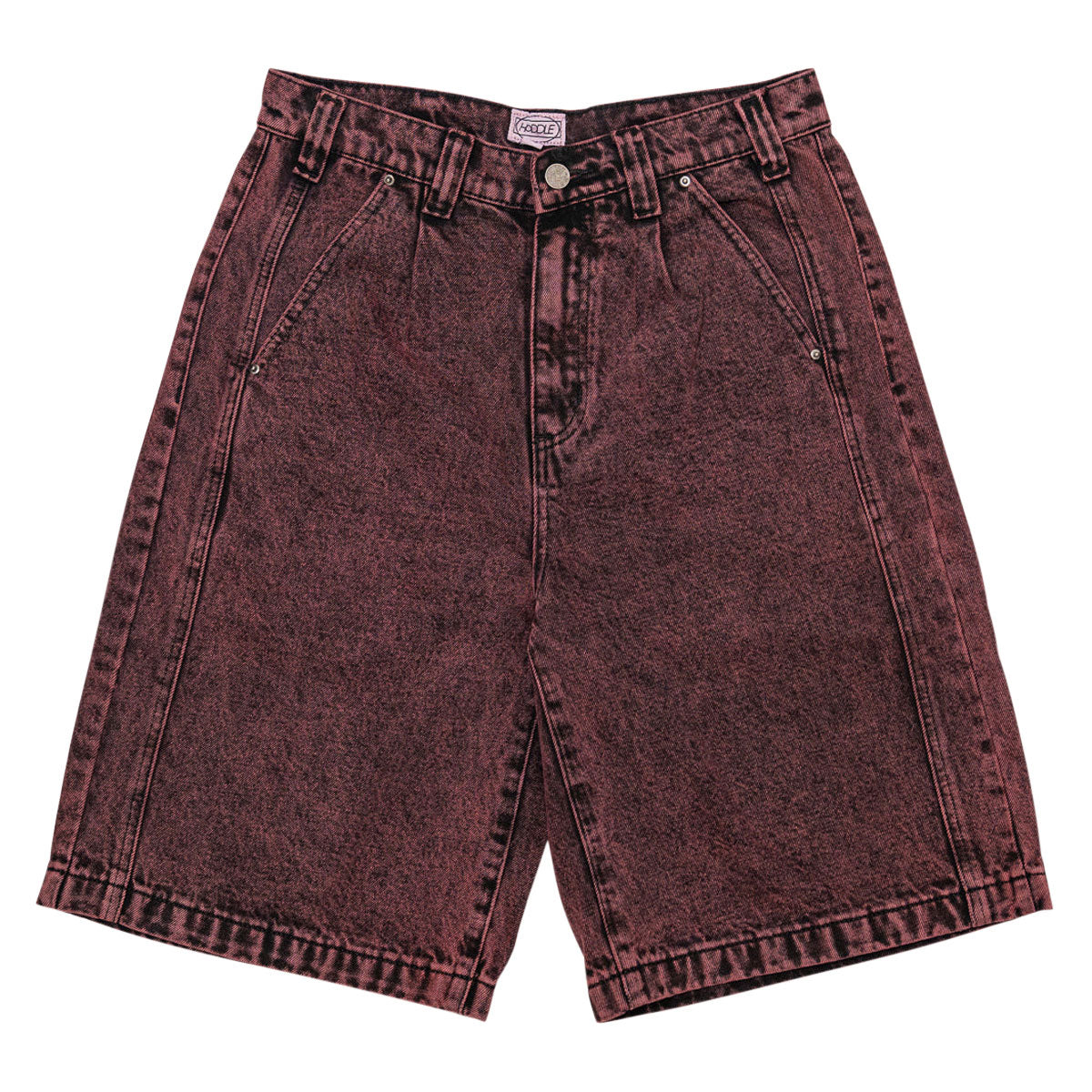 Hoddle Denim Bermuda Shorts - Wine image 1