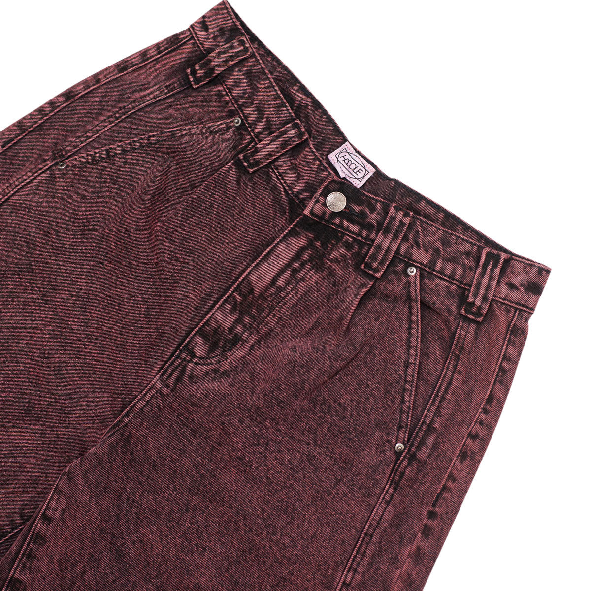 Hoddle Denim Bermuda Shorts - Wine image 3